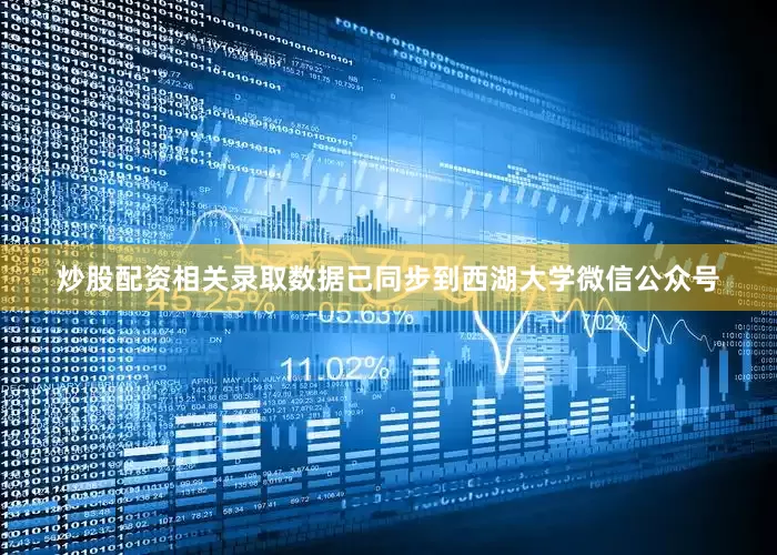 炒股配资相关录取数据已同步到西湖大学微信公众号