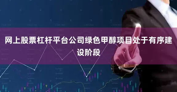 网上股票杠杆平台公司绿色甲醇项目处于有序建设阶段